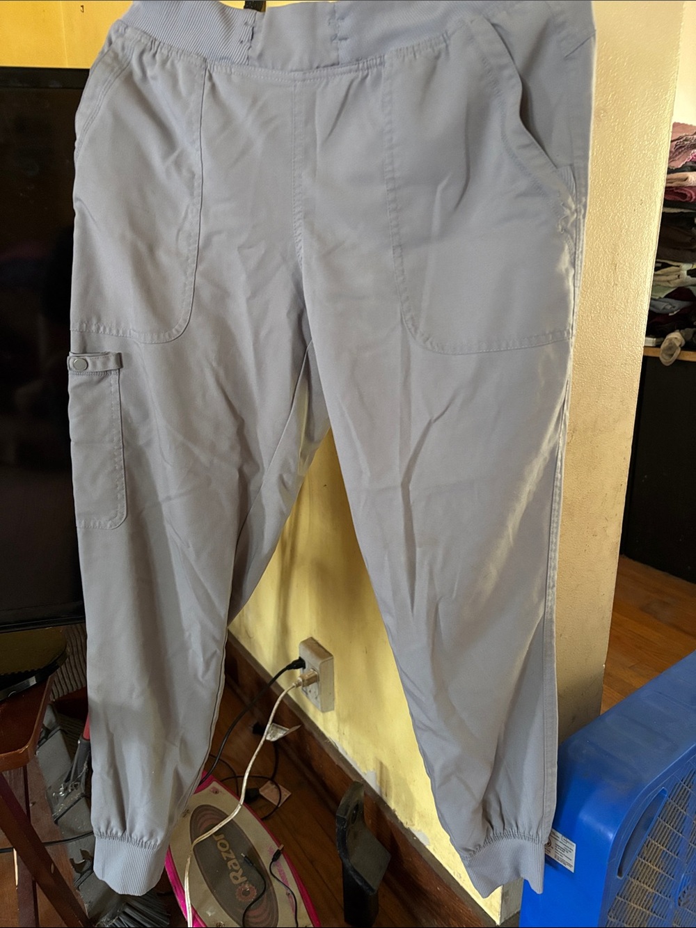 Grey Med Couture Scrub Pants- Medium